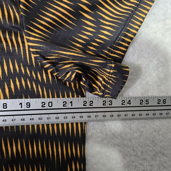 Nike Court Advantage Mens Large Dri Fit Tennis Shirt Black Yellow FD5322-010 L - Picture 6 of 7